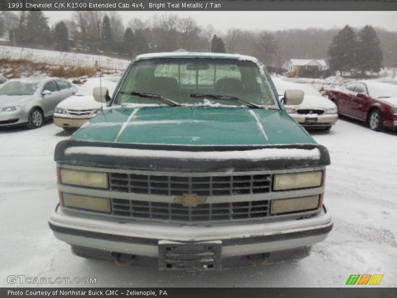 Bright Teal Metallic / Tan 1993 Chevrolet C/K K1500 Extended Cab 4x4