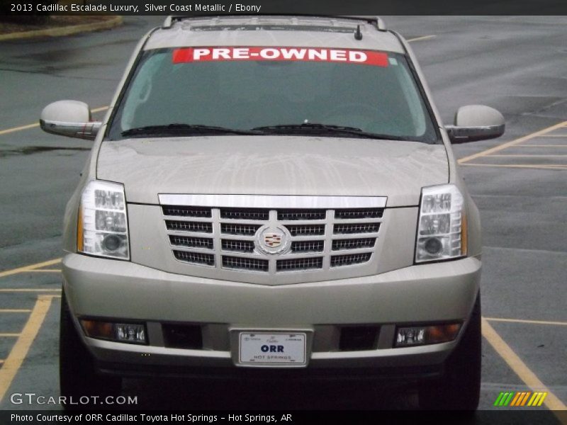 Silver Coast Metallic / Ebony 2013 Cadillac Escalade Luxury