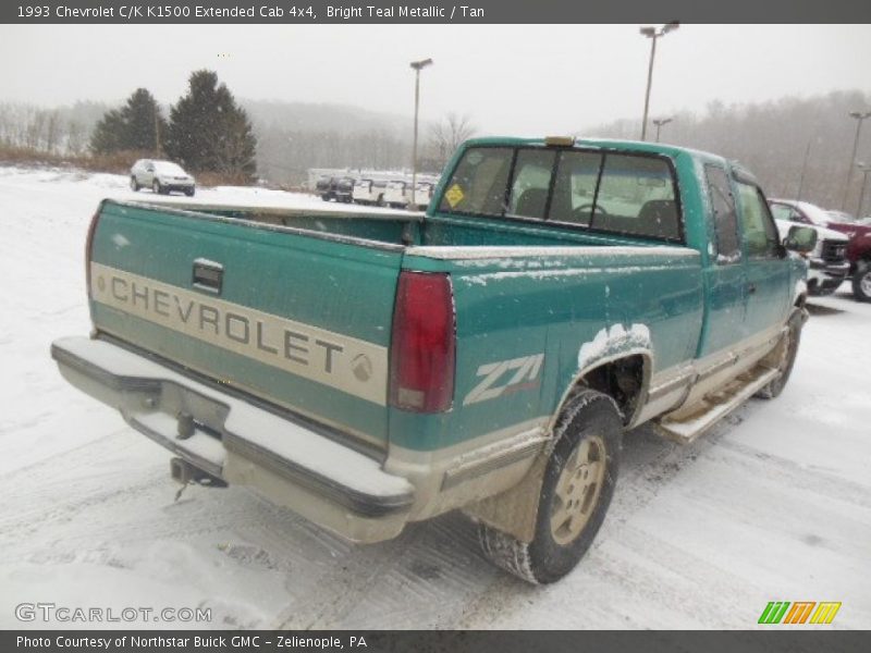 Bright Teal Metallic / Tan 1993 Chevrolet C/K K1500 Extended Cab 4x4