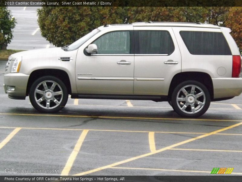 Silver Coast Metallic / Ebony 2013 Cadillac Escalade Luxury