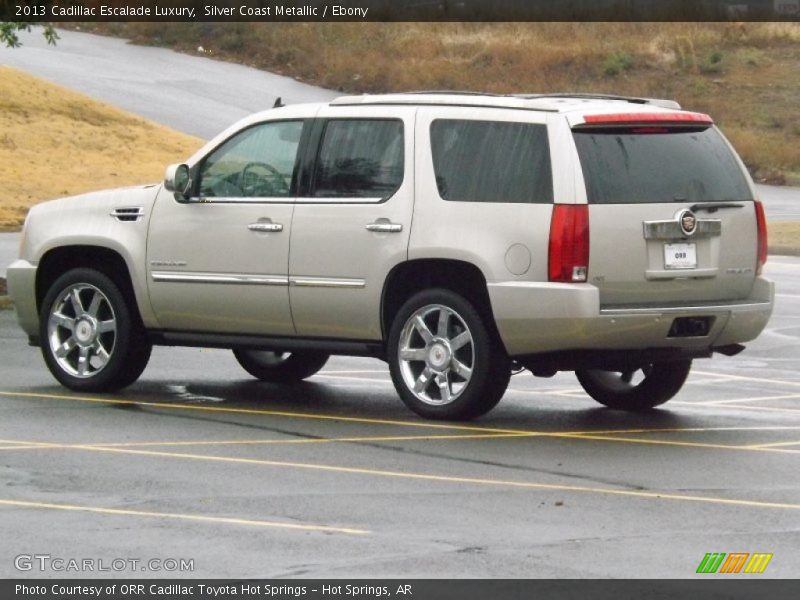 Silver Coast Metallic / Ebony 2013 Cadillac Escalade Luxury