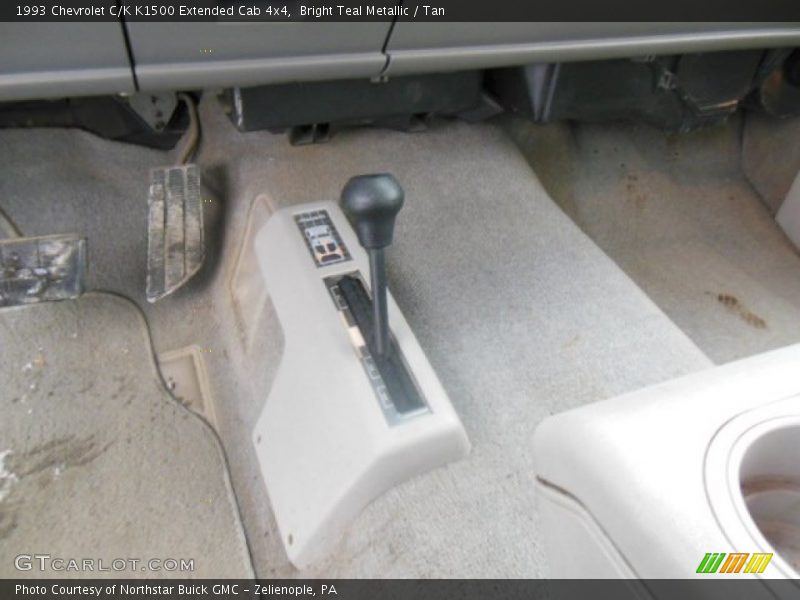 Bright Teal Metallic / Tan 1993 Chevrolet C/K K1500 Extended Cab 4x4