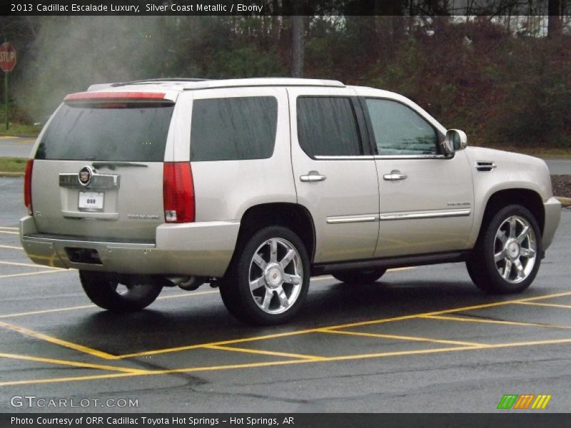Silver Coast Metallic / Ebony 2013 Cadillac Escalade Luxury