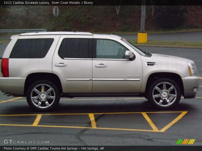 Silver Coast Metallic / Ebony 2013 Cadillac Escalade Luxury