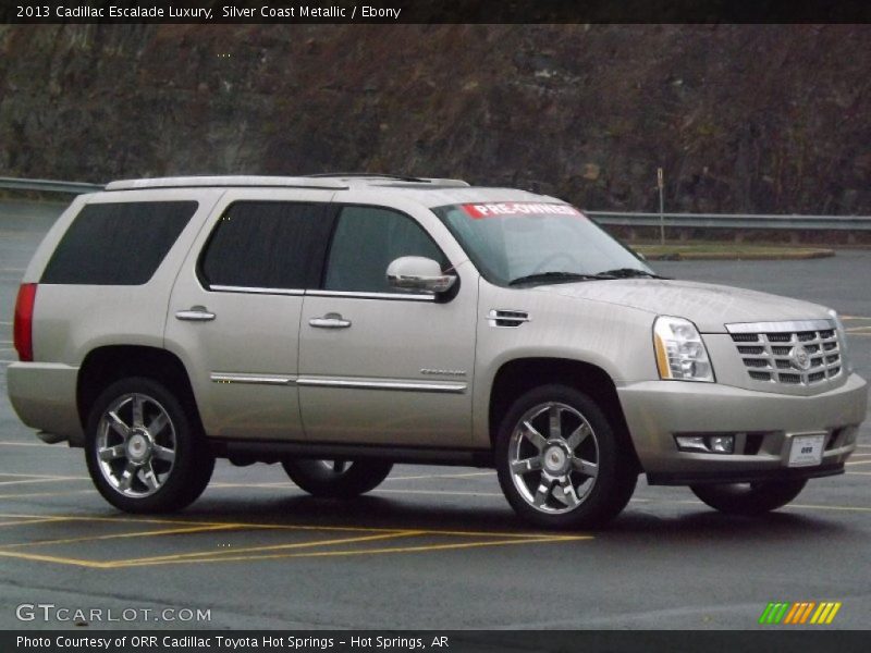 Silver Coast Metallic / Ebony 2013 Cadillac Escalade Luxury