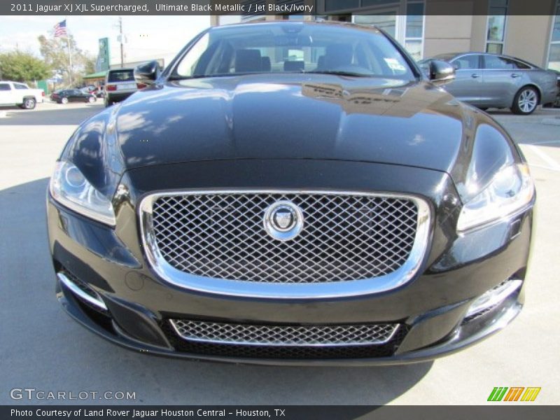 Ultimate Black Metallic / Jet Black/Ivory 2011 Jaguar XJ XJL Supercharged