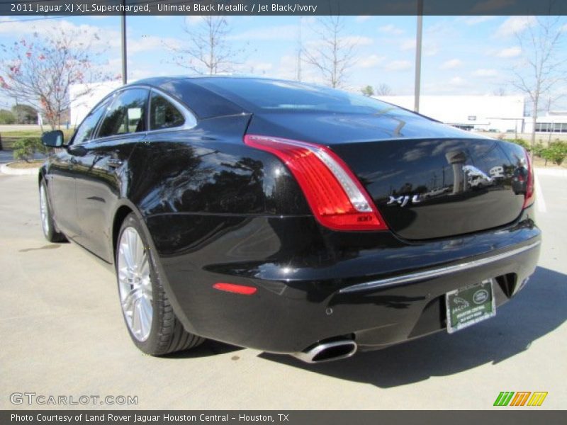 Ultimate Black Metallic / Jet Black/Ivory 2011 Jaguar XJ XJL Supercharged