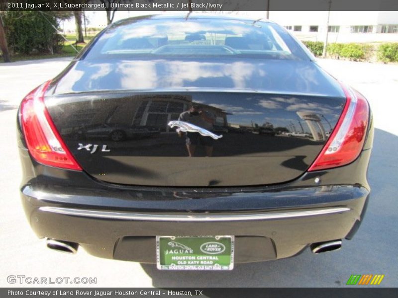 Ultimate Black Metallic / Jet Black/Ivory 2011 Jaguar XJ XJL Supercharged