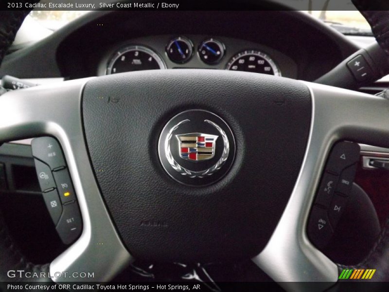 Silver Coast Metallic / Ebony 2013 Cadillac Escalade Luxury