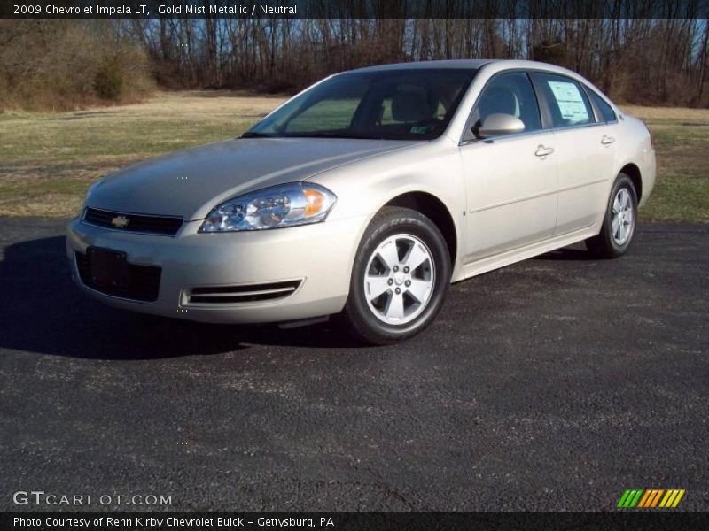 Gold Mist Metallic / Neutral 2009 Chevrolet Impala LT