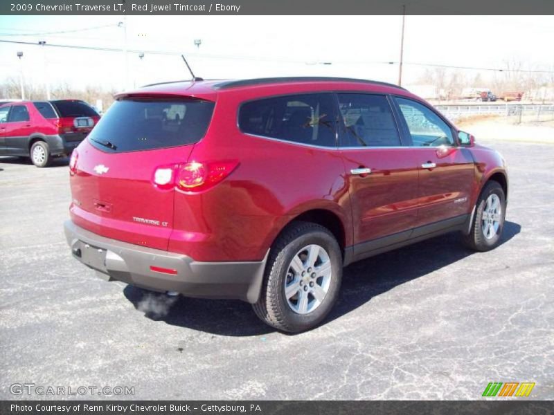 Red Jewel Tintcoat / Ebony 2009 Chevrolet Traverse LT