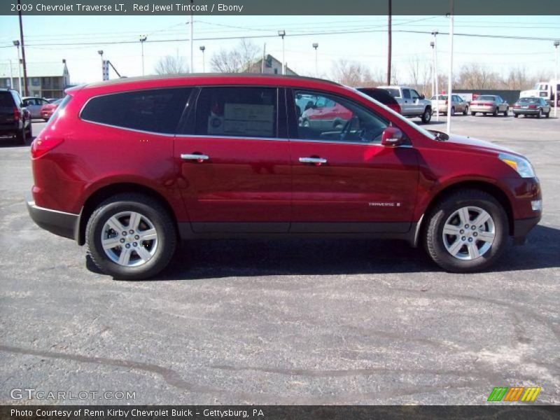 Red Jewel Tintcoat / Ebony 2009 Chevrolet Traverse LT