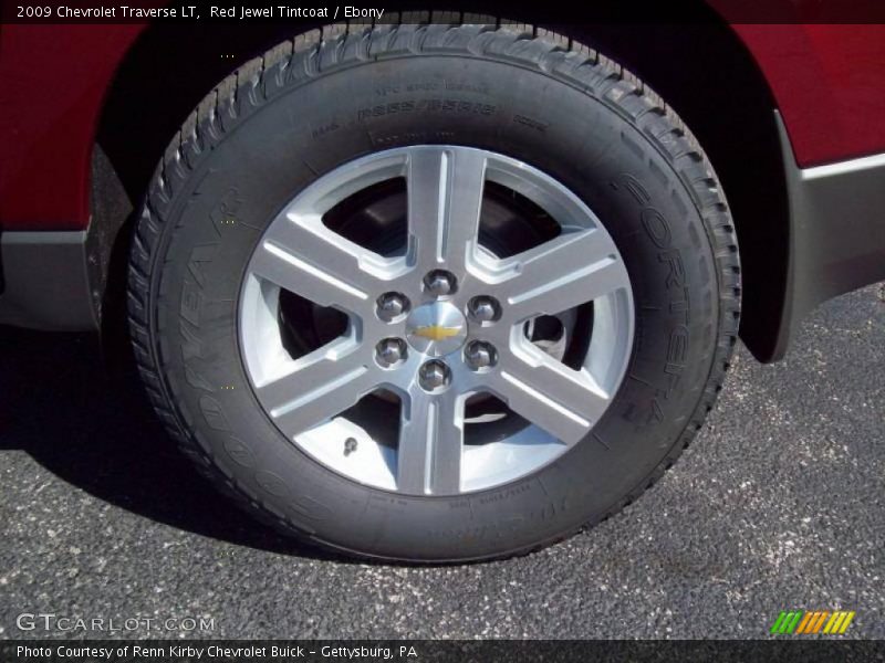 Red Jewel Tintcoat / Ebony 2009 Chevrolet Traverse LT