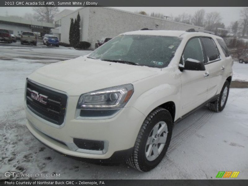 Summit White / Ebony 2013 GMC Acadia SLE AWD