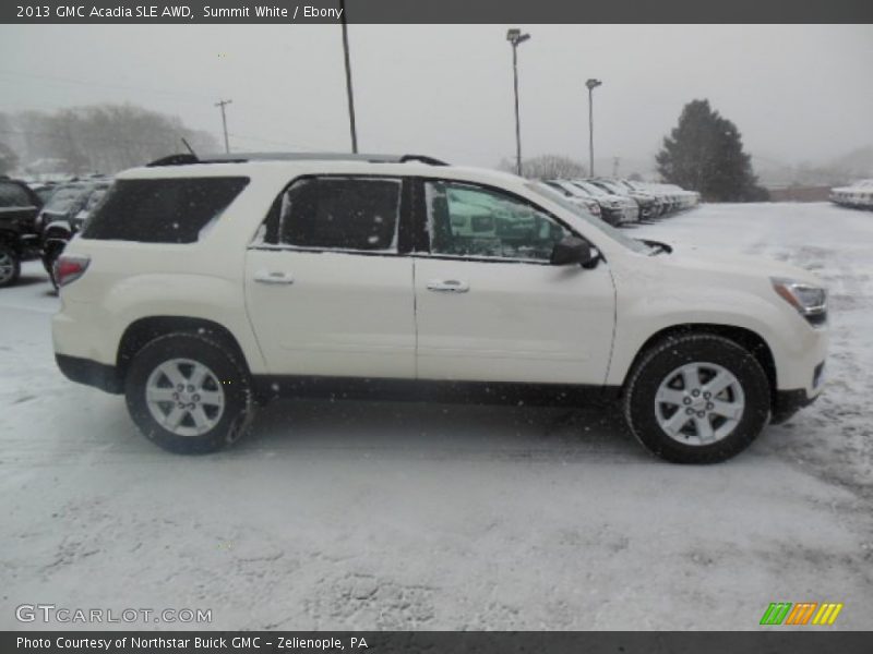 Summit White / Ebony 2013 GMC Acadia SLE AWD