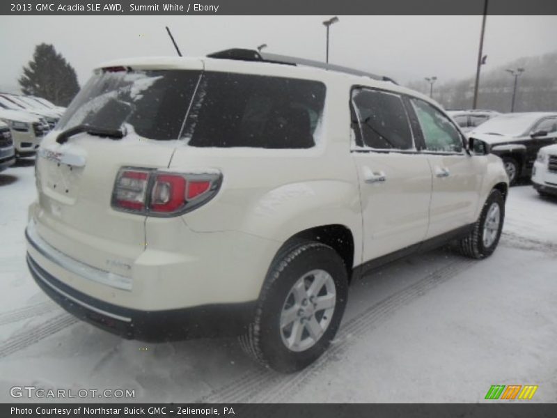 Summit White / Ebony 2013 GMC Acadia SLE AWD