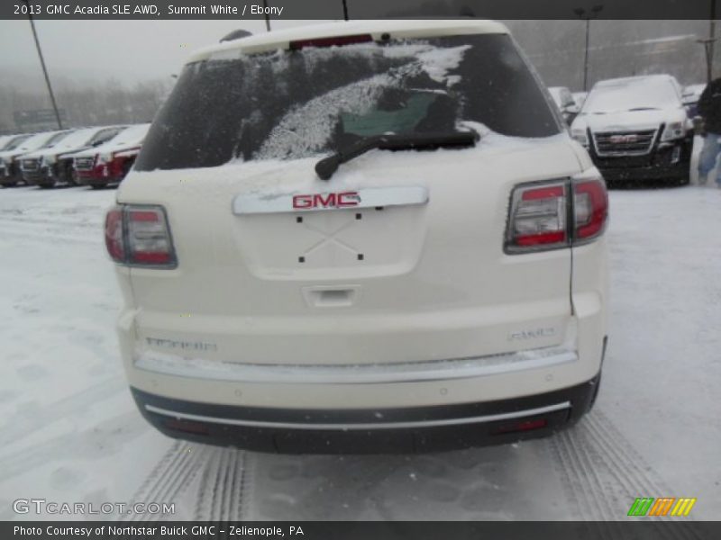 Summit White / Ebony 2013 GMC Acadia SLE AWD