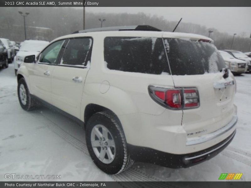 Summit White / Ebony 2013 GMC Acadia SLE AWD