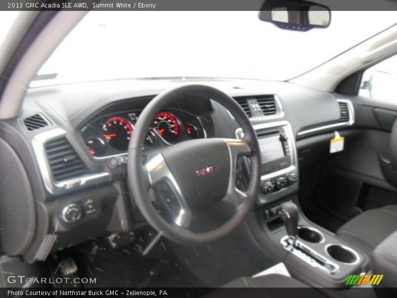 Summit White / Ebony 2013 GMC Acadia SLE AWD