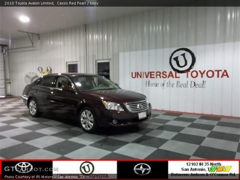 Cassis Red Pearl / Ivory 2010 Toyota Avalon Limited