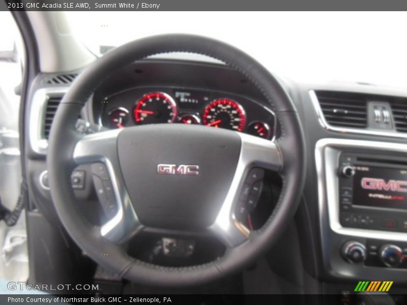 Summit White / Ebony 2013 GMC Acadia SLE AWD