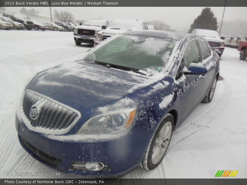 Luxo Blue Metallic / Medium Titanium 2013 Buick Verano FWD