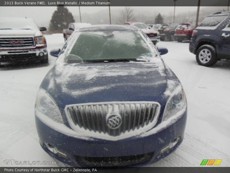 Luxo Blue Metallic / Medium Titanium 2013 Buick Verano FWD