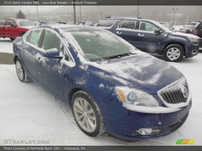 Luxo Blue Metallic / Medium Titanium 2013 Buick Verano FWD