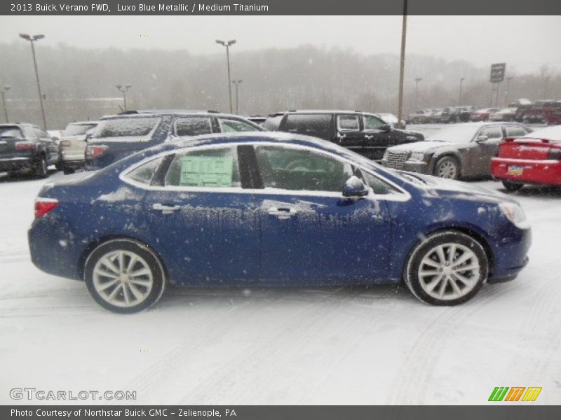 Luxo Blue Metallic / Medium Titanium 2013 Buick Verano FWD