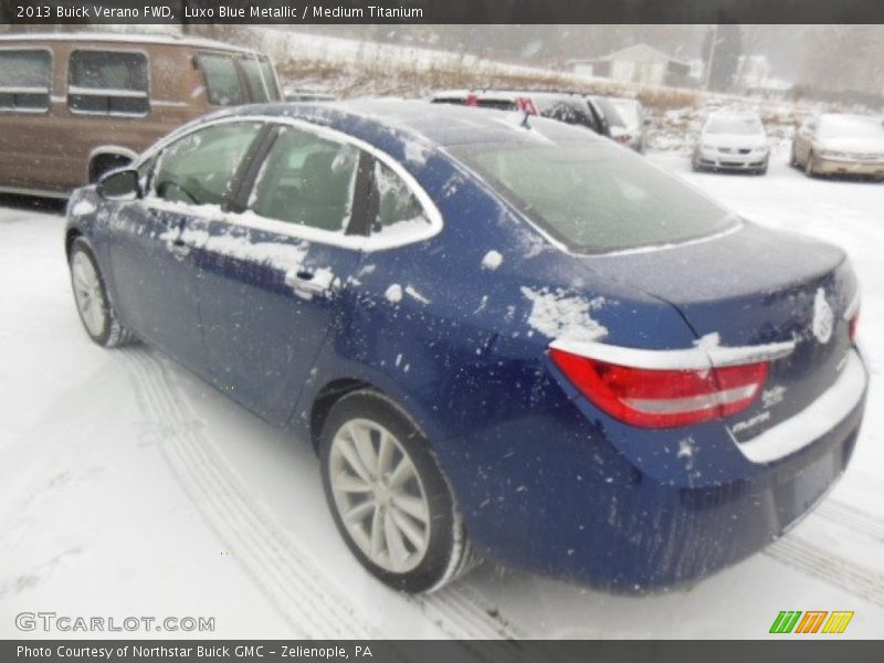 Luxo Blue Metallic / Medium Titanium 2013 Buick Verano FWD