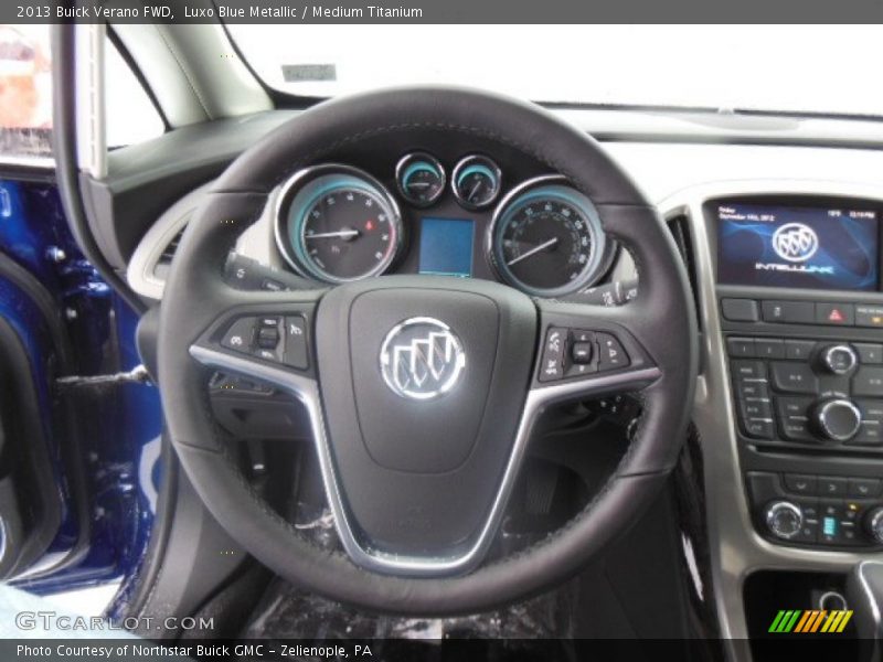 Luxo Blue Metallic / Medium Titanium 2013 Buick Verano FWD