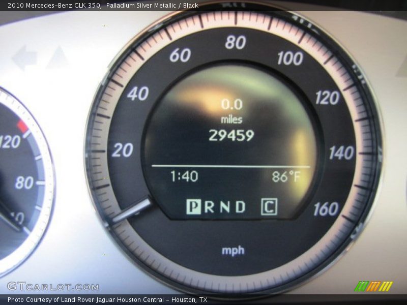 Palladium Silver Metallic / Black 2010 Mercedes-Benz GLK 350