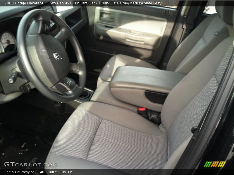 Brilliant Black / Dark Slate Gray/Medium Slate Gray 2008 Dodge Dakota SLT Crew Cab 4x4