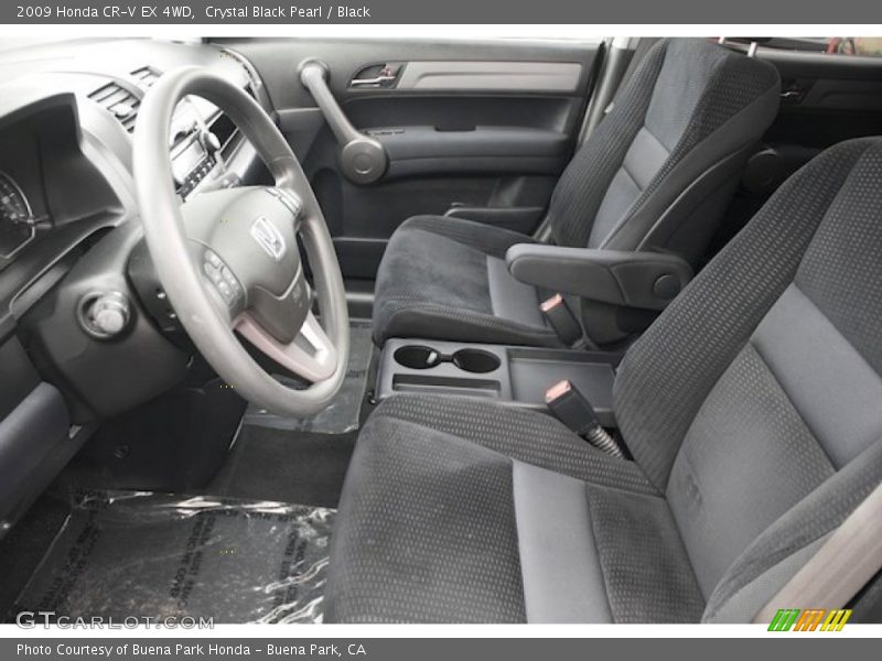 Crystal Black Pearl / Black 2009 Honda CR-V EX 4WD