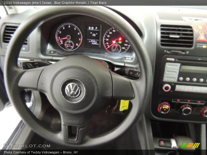 Blue Graphite Metallic / Titan Black 2010 Volkswagen Jetta S Sedan