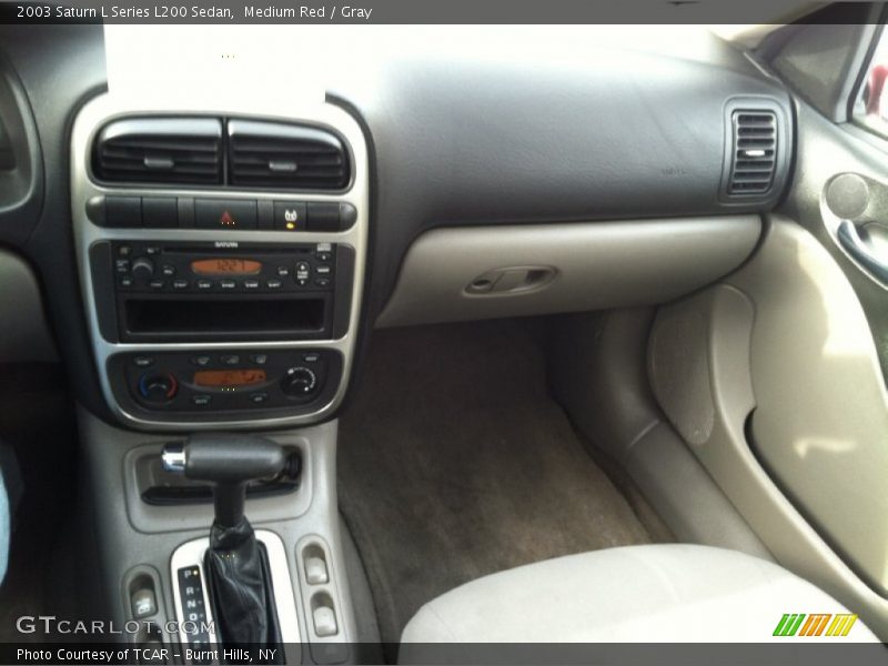 Medium Red / Gray 2003 Saturn L Series L200 Sedan