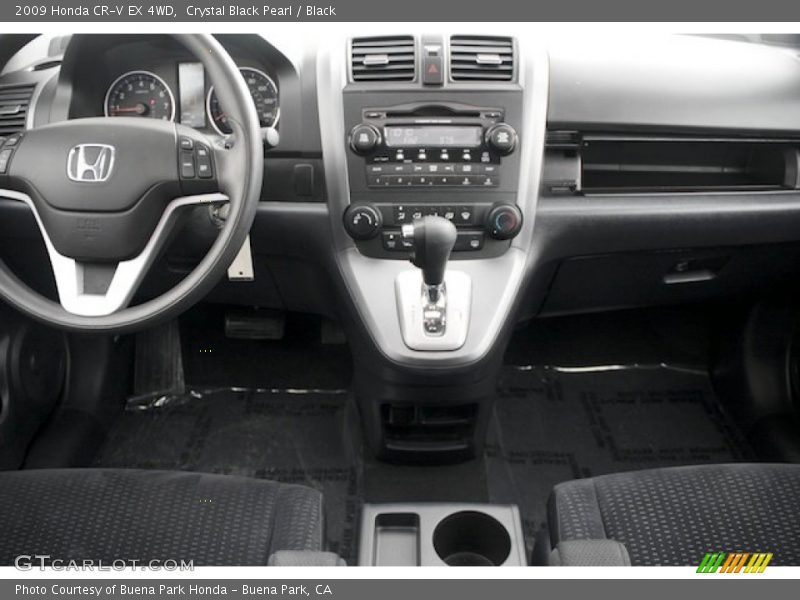 Crystal Black Pearl / Black 2009 Honda CR-V EX 4WD