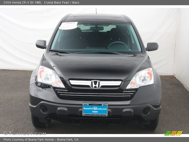 Crystal Black Pearl / Black 2009 Honda CR-V EX 4WD
