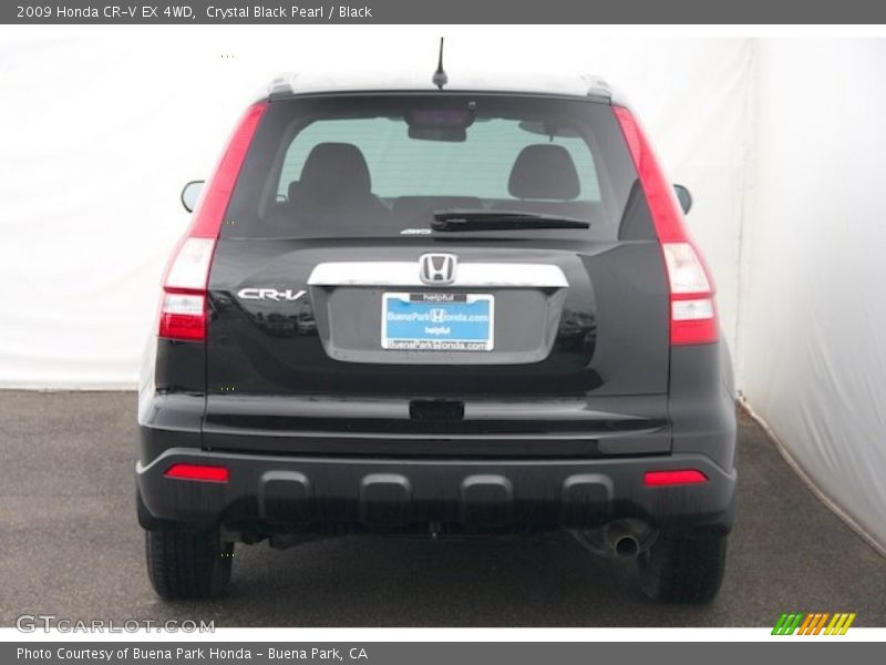 Crystal Black Pearl / Black 2009 Honda CR-V EX 4WD
