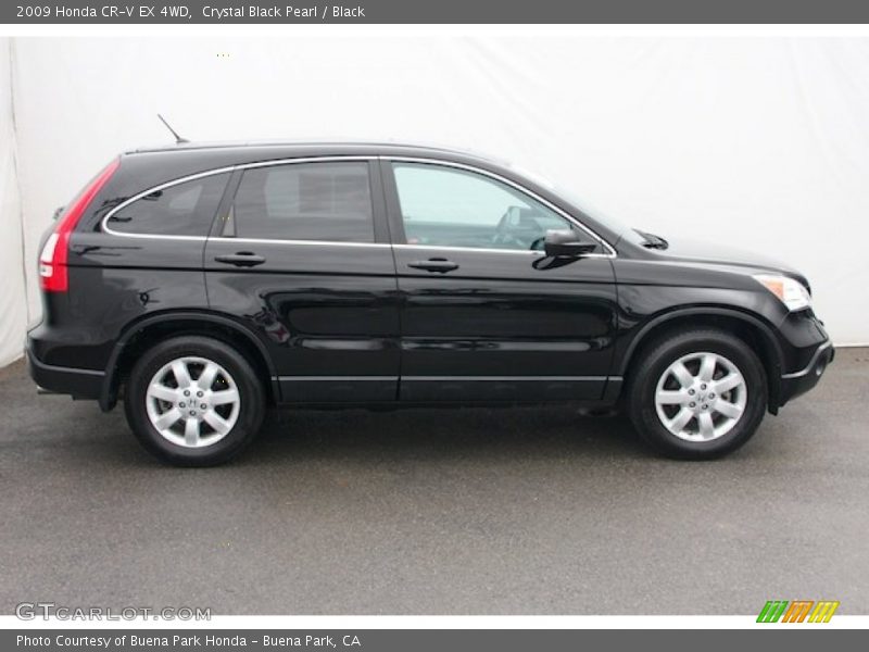 Crystal Black Pearl / Black 2009 Honda CR-V EX 4WD