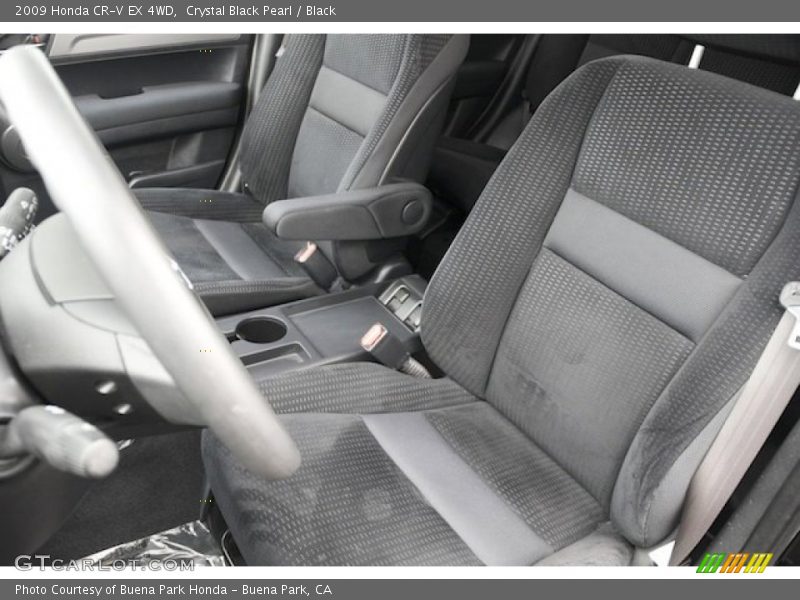 Crystal Black Pearl / Black 2009 Honda CR-V EX 4WD