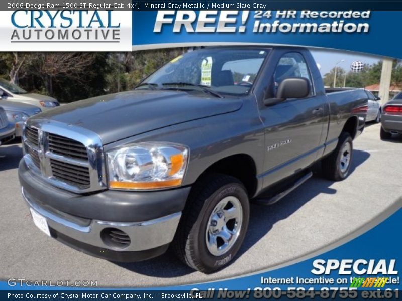 Mineral Gray Metallic / Medium Slate Gray 2006 Dodge Ram 1500 ST Regular Cab 4x4