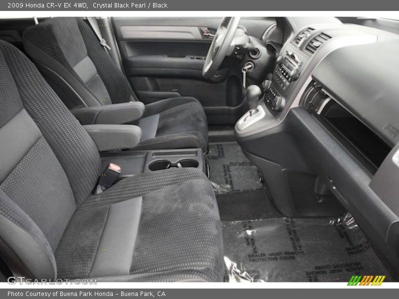 Crystal Black Pearl / Black 2009 Honda CR-V EX 4WD