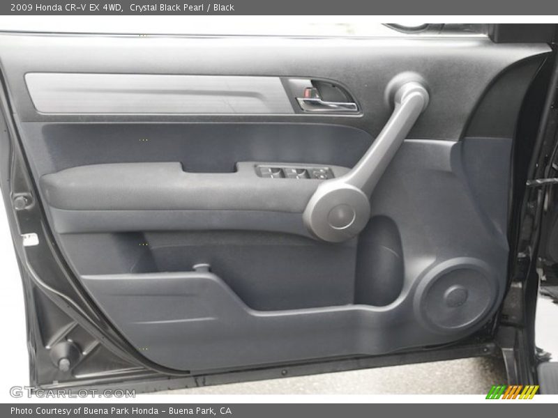 Crystal Black Pearl / Black 2009 Honda CR-V EX 4WD