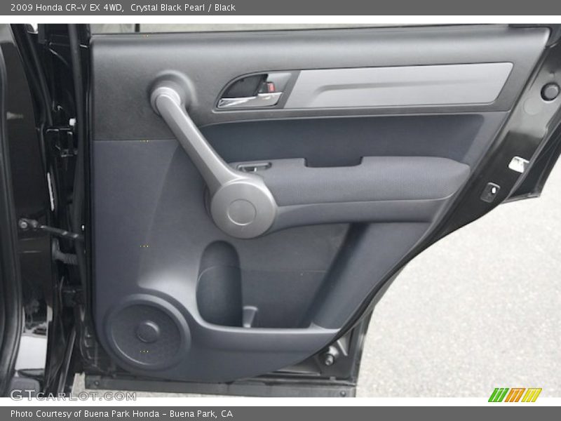 Crystal Black Pearl / Black 2009 Honda CR-V EX 4WD