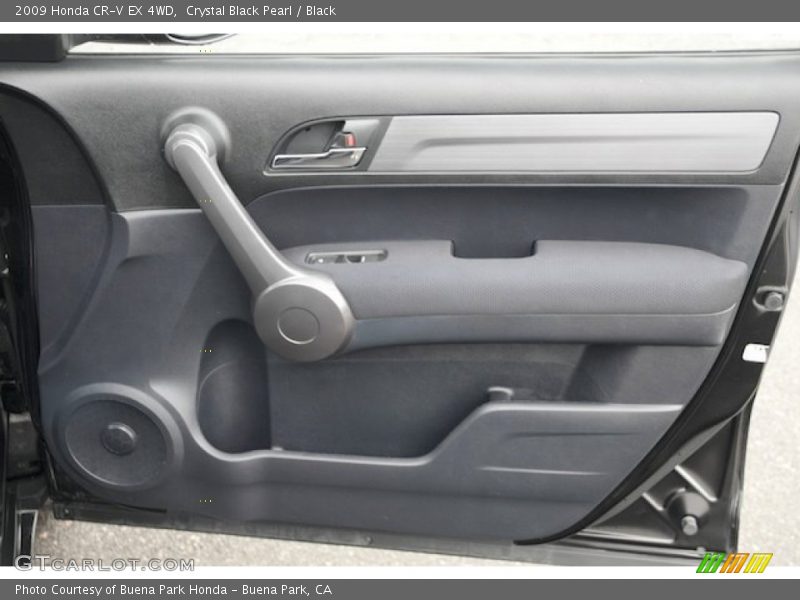 Crystal Black Pearl / Black 2009 Honda CR-V EX 4WD