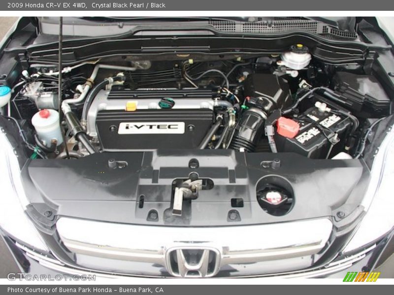 Crystal Black Pearl / Black 2009 Honda CR-V EX 4WD