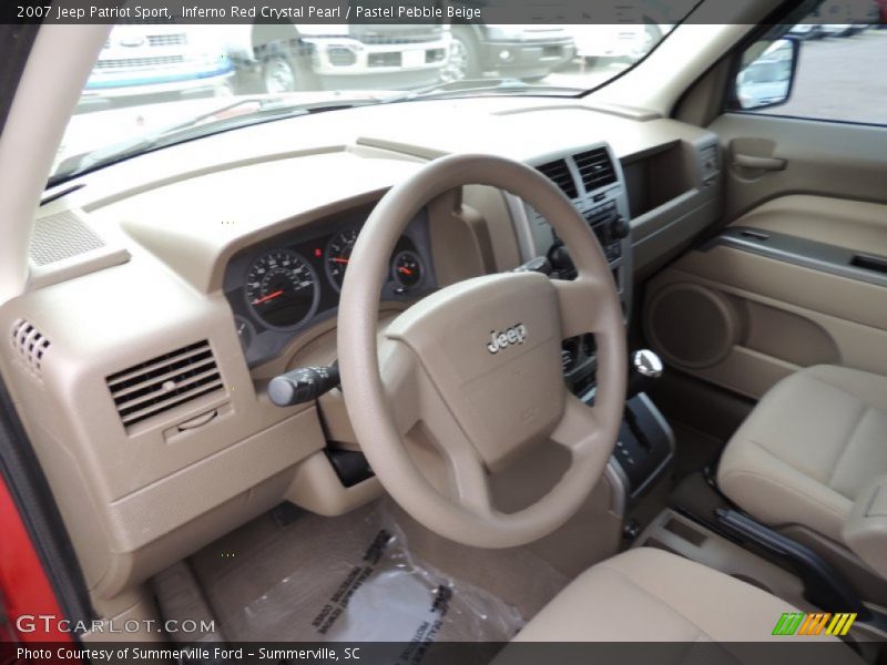 Inferno Red Crystal Pearl / Pastel Pebble Beige 2007 Jeep Patriot Sport