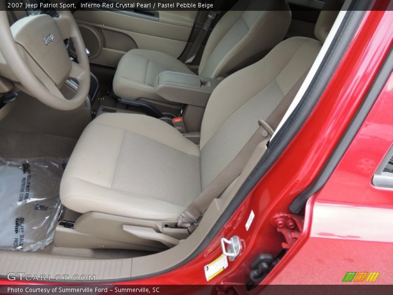 Inferno Red Crystal Pearl / Pastel Pebble Beige 2007 Jeep Patriot Sport