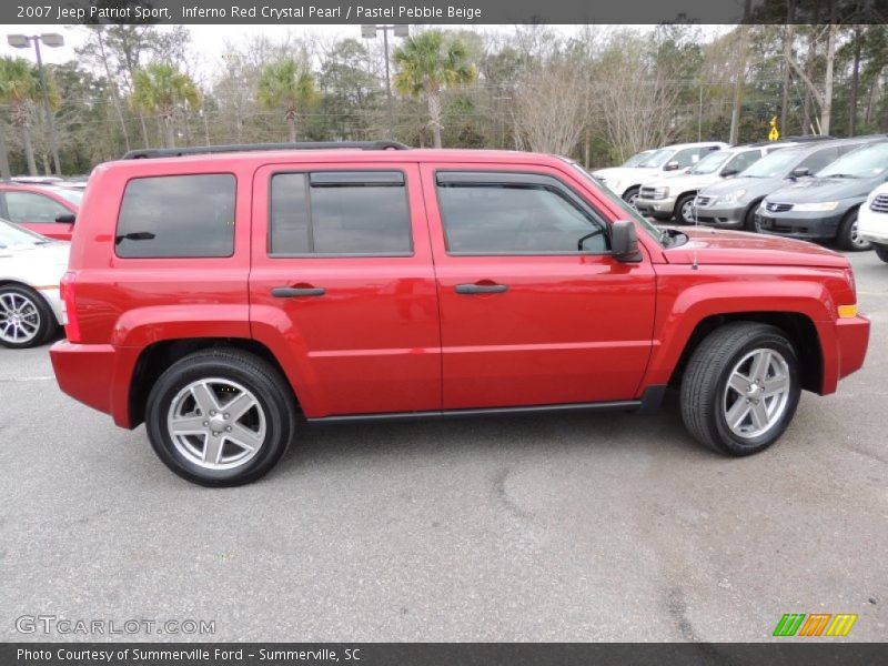 Inferno Red Crystal Pearl / Pastel Pebble Beige 2007 Jeep Patriot Sport